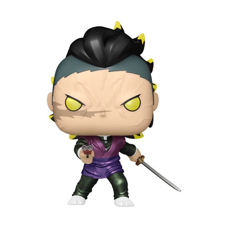 Demon Slayer Pop! Genya Shinazugawa (Demon Form) (Metallic) with Pop! Protector