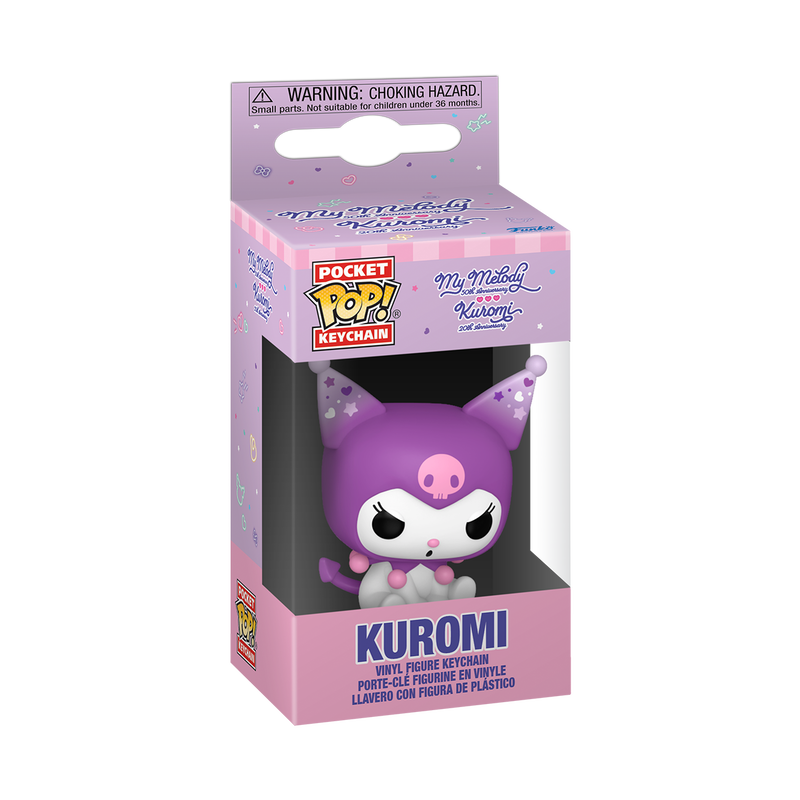 Sanrio Pop! Keychain Kuromi (20th Anniversary)