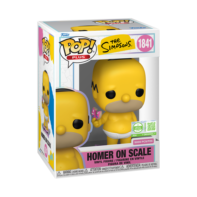 The Simpsons Pop! Plus Homer on Scale with Pop! Protector