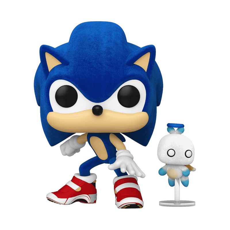 Sonic The Hedgehog Pop! Sonic with Chao (Flocked)