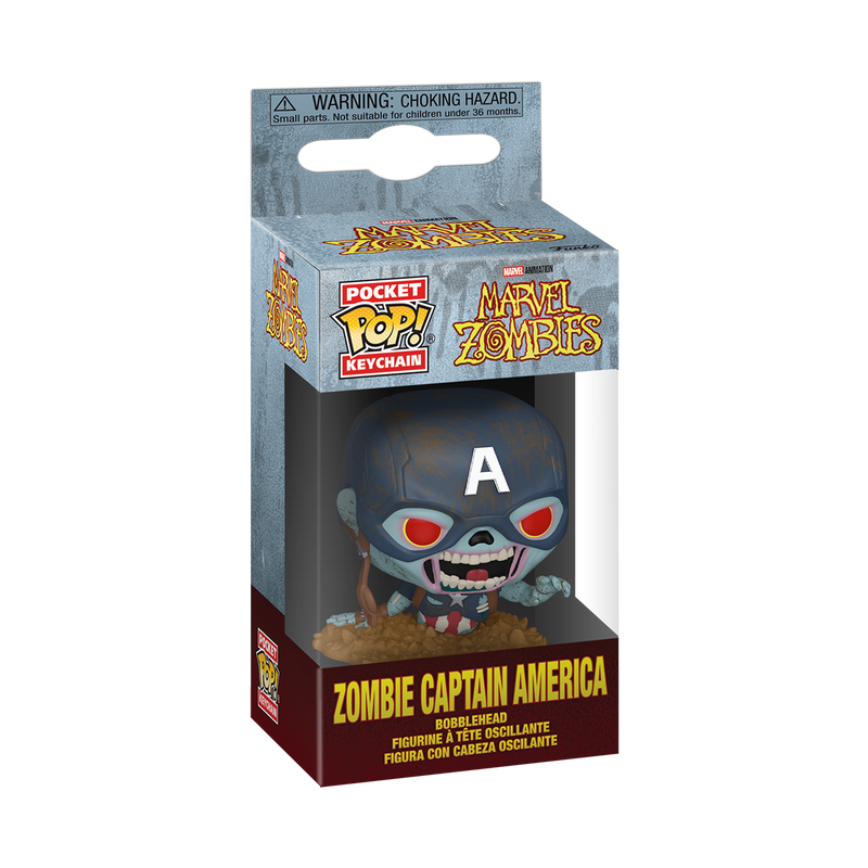Marvel Pop! Keychain Zombie Captain America