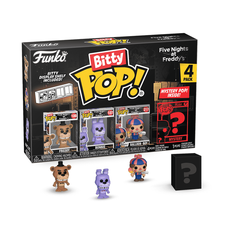 Five Nights at Freddy's Bitty Pop! Five Nights at Freddy's 4-Pack Series 3