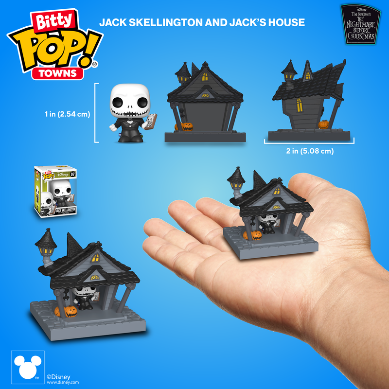 Disney Bitty Pop! Towns Jack Skellington and Jack's House
