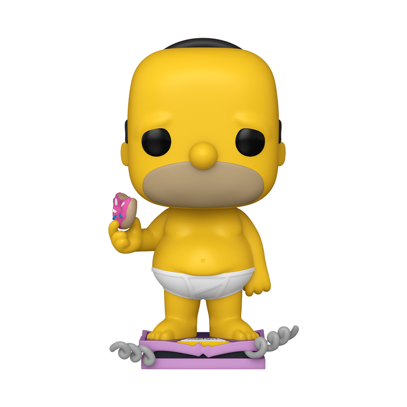 The Simpsons Pop! Plus Homer on Scale with Pop! Protector
