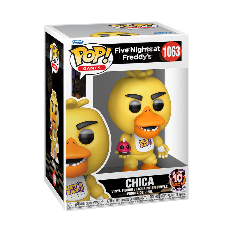 Five Nights at Freddy's Pop! Chica with Cupcake (10th Anniversary)