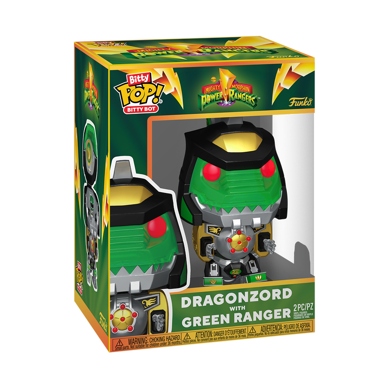 Power Rangers Bitty Pop! Bitty Bot Dragonzord with Green Ranger