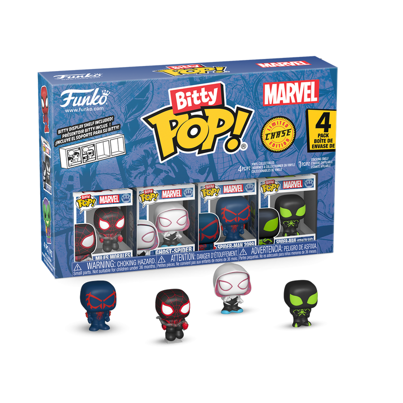 Marvel Bitty Pop! Spider-Man 4-Pack Series 2