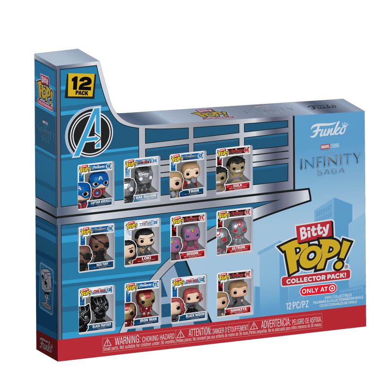Marvel Bitty Pop! Collector Pack Avengers The Infinity Saga 12-Pack