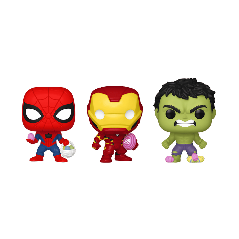Marvel Pocket Pop! Easter Hulk, Spider-Man, Iron Man 3-Pack