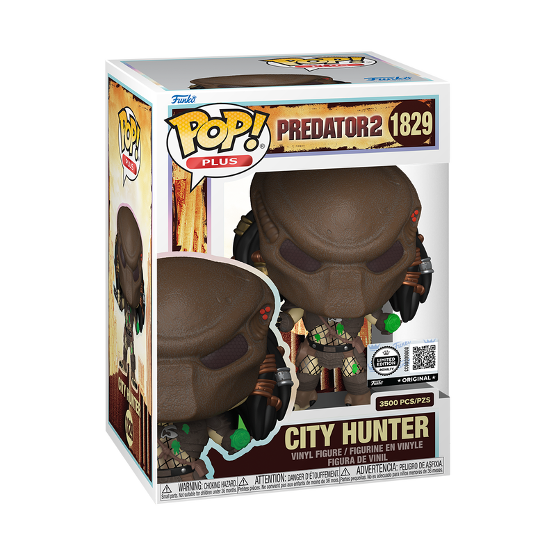 Predator Pop! Plus City Hunter (Sliced Arm) with Pop! Protector