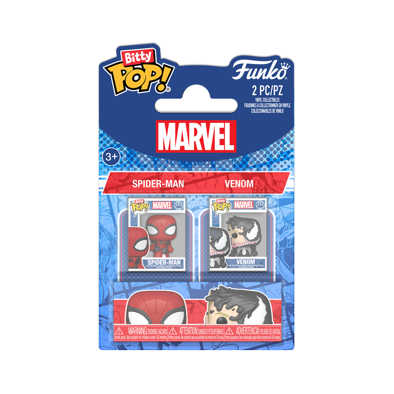 Marvel Bitty Pop! Spider-Man & Venom 2-Pack