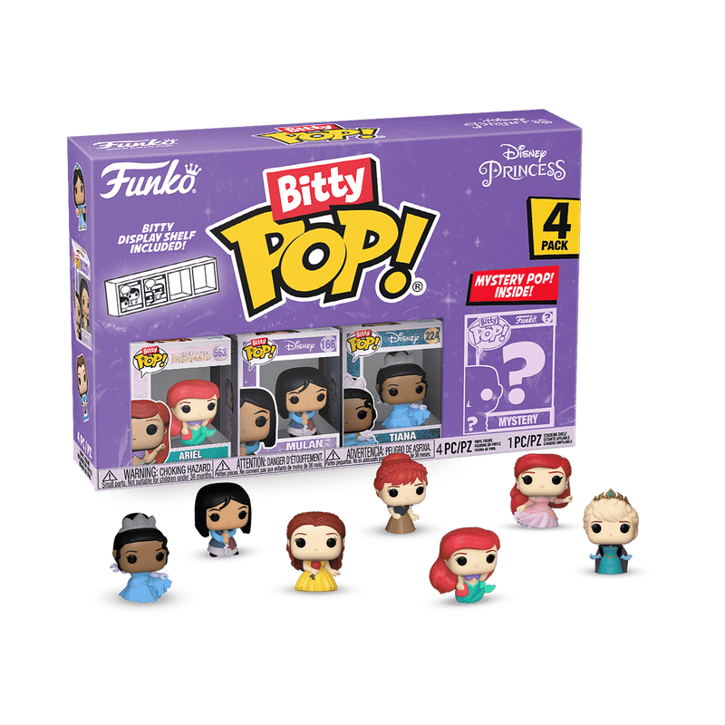 Disney Bitty Pop! Disney Princess 4-Pack Series 1