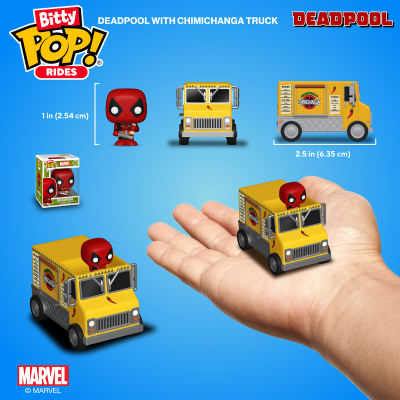 Marvel Bitty Pop! Rides Deadpool's Chimichanga Truck