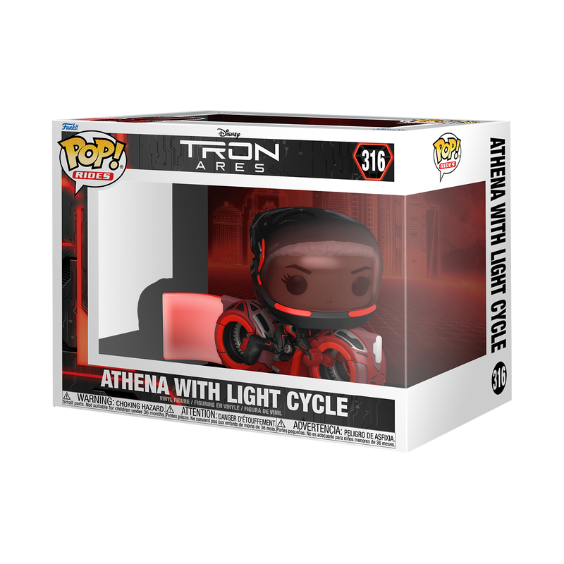 Disney Pop! Rides Athena with Light Cycle (Tron: Ares)
