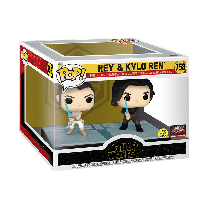 Star Wars Pop! Moment Rey & Kylo Ren (Glow)