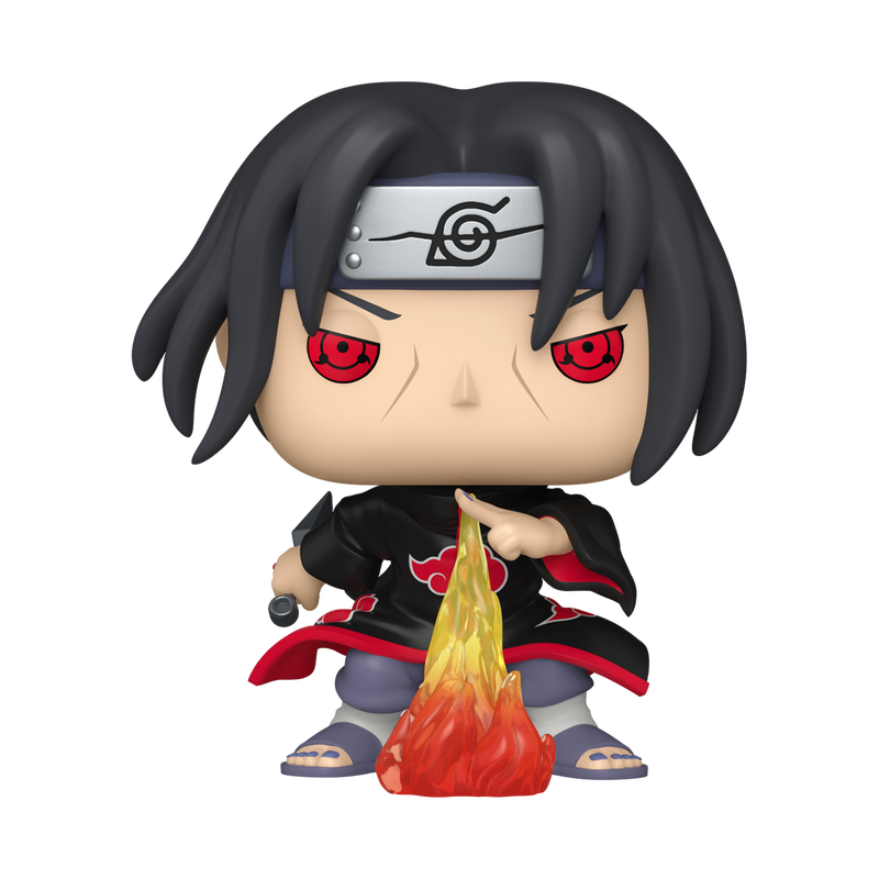 Naruto Pop! Itachi Uchiha (Fireball Jutsu) with Pop! Protector