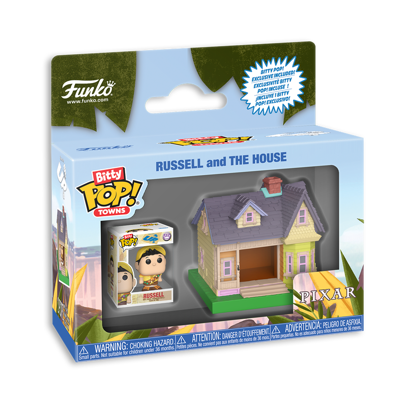 Pixar Bitty Pop! Towns Russell and The House