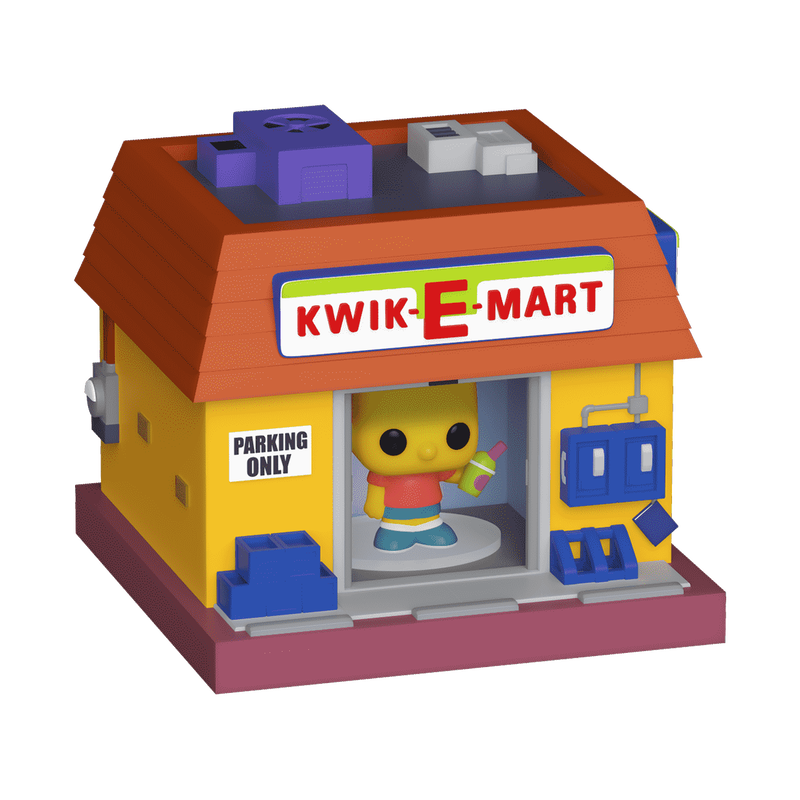 The Simpsons Bitty Pop! Towns Bart Simpson and Kwik-E-Mart