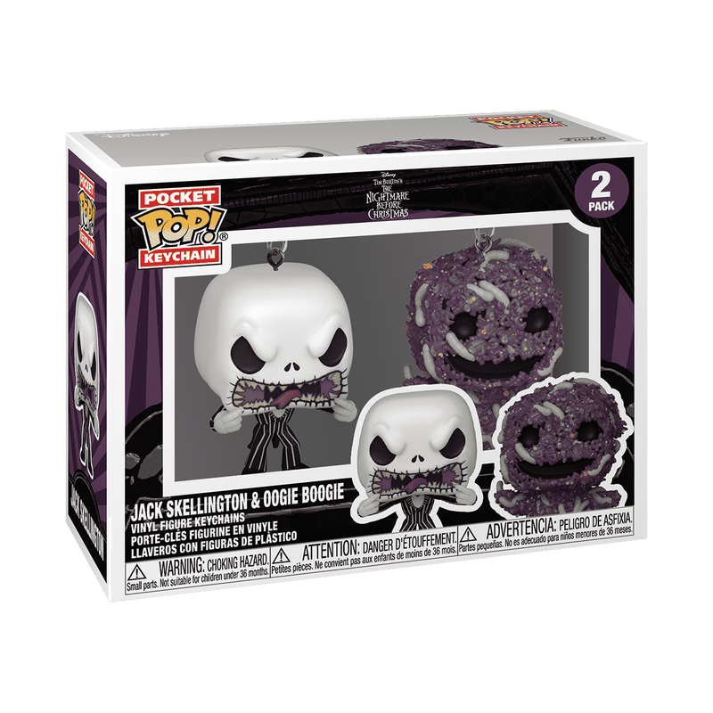 Disney Pop! Keychain Jack Skellington & Oogie Boogie 2-Pack