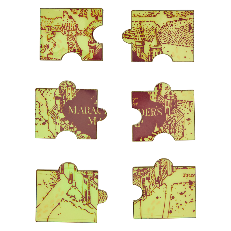 Harry Potter Exclusive The Marauder's Map Puzzle Mystery Box Pin