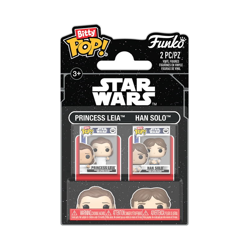 Star Wars Bitty Pop! Princess Leia & Han Solo 2-Pack
