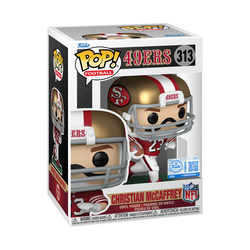 NFL Pop! Christian McCaffrey (Red & White Uniform)