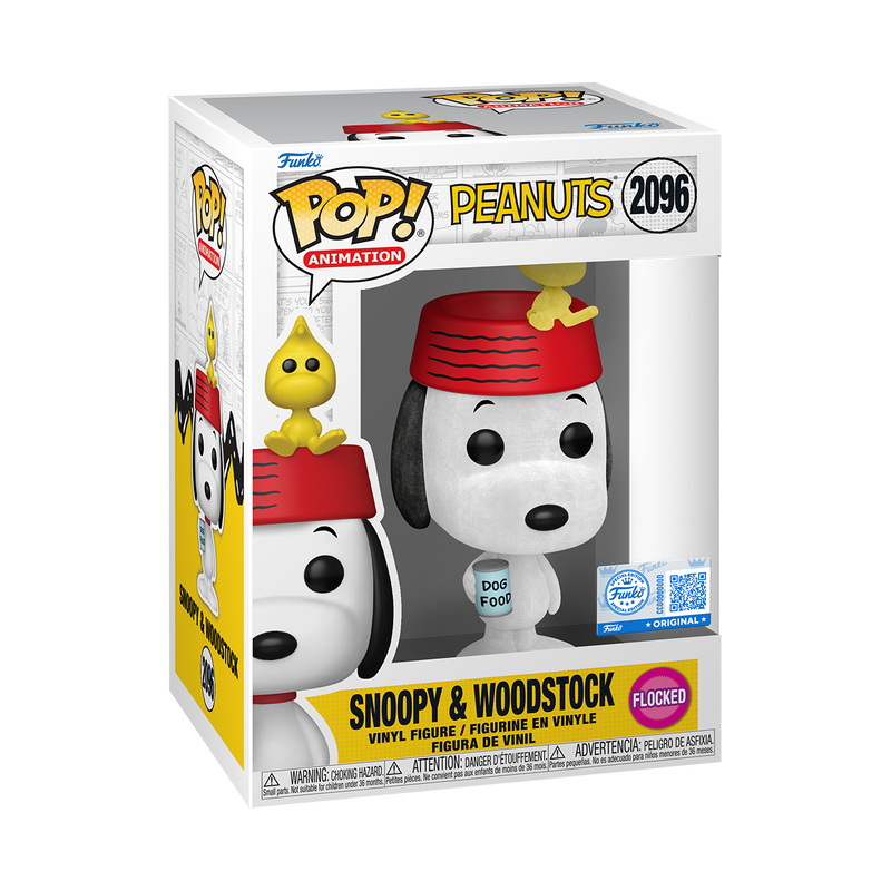 Peanuts Pop! Snoopy & Woodstock (Flocked)