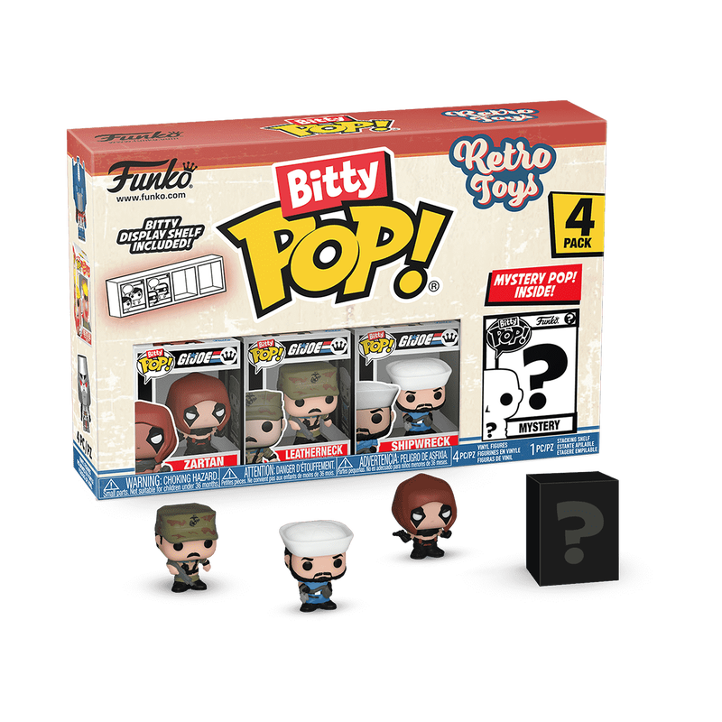 G.I. Joe Bitty Pop! Retro Toys G.I. Joe 4-Pack Series 3