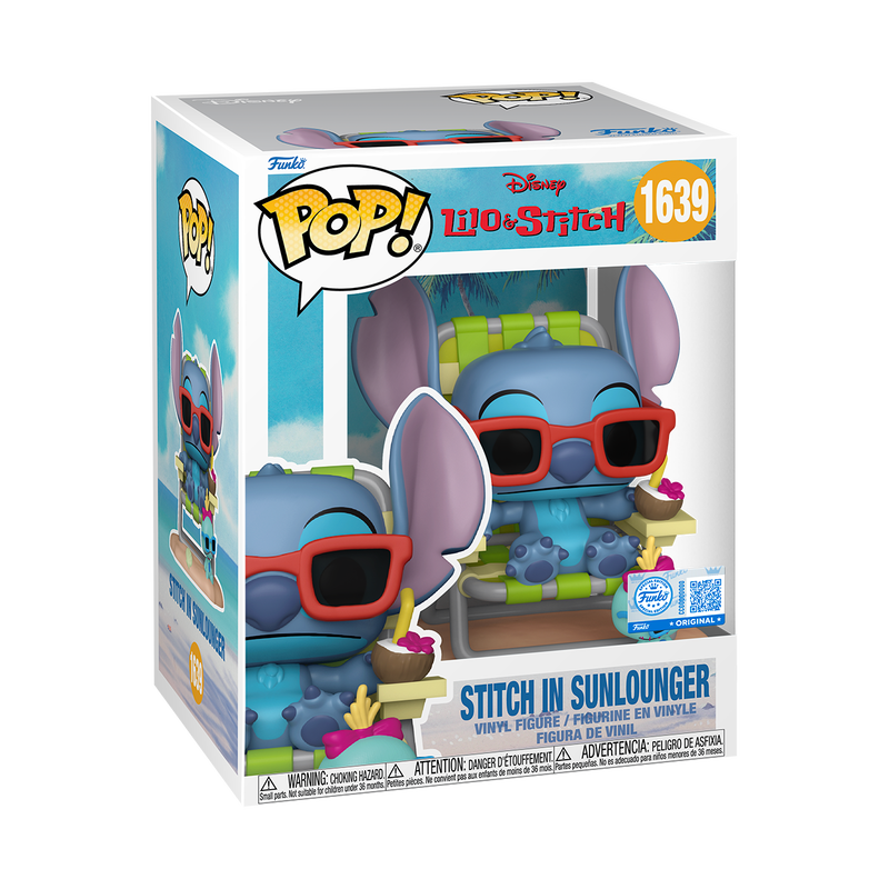 Disney Pop! Premium Stitch in Sunlounger