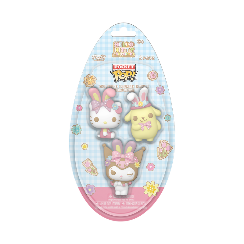 Sanrio Pocket Pop! Hello Kitty and Friends with Bunny Ears 3-Pack