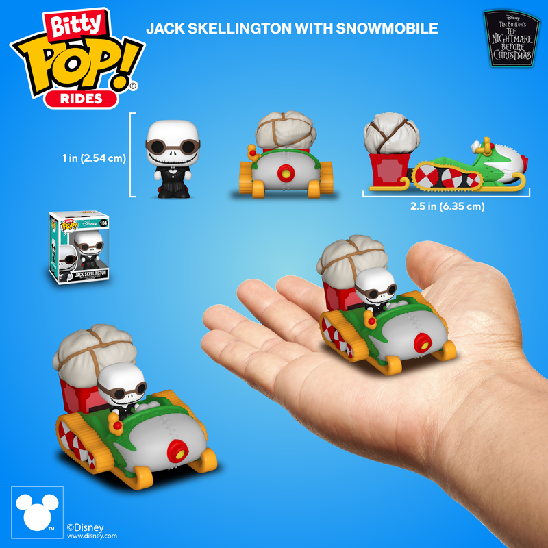 Disney Bitty Pop! Rides Jack Skellington with Snowmobile