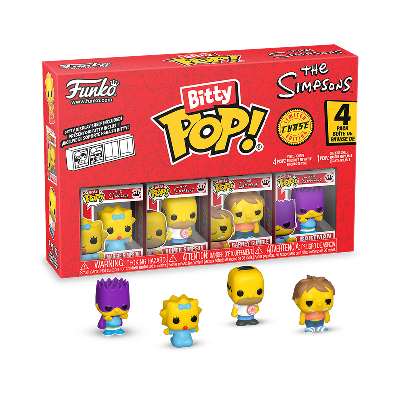 The Simpsons Bitty Pop! The Simpsons 4-Pack Series 3