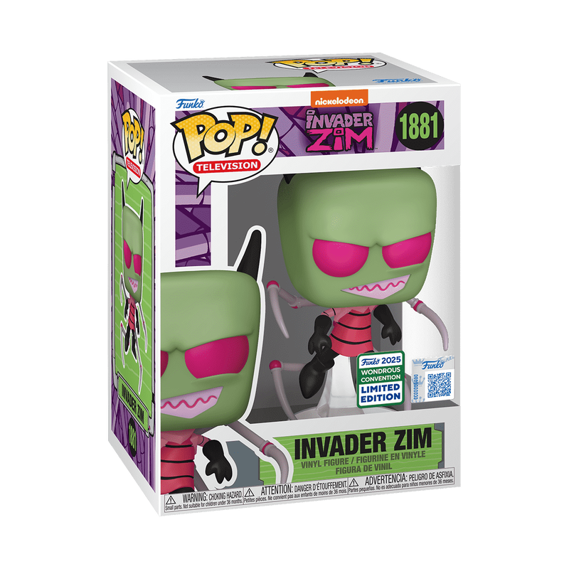 Nickelodeon Pop! Invader Zim with Irken PAK Legs with Pop! Protector