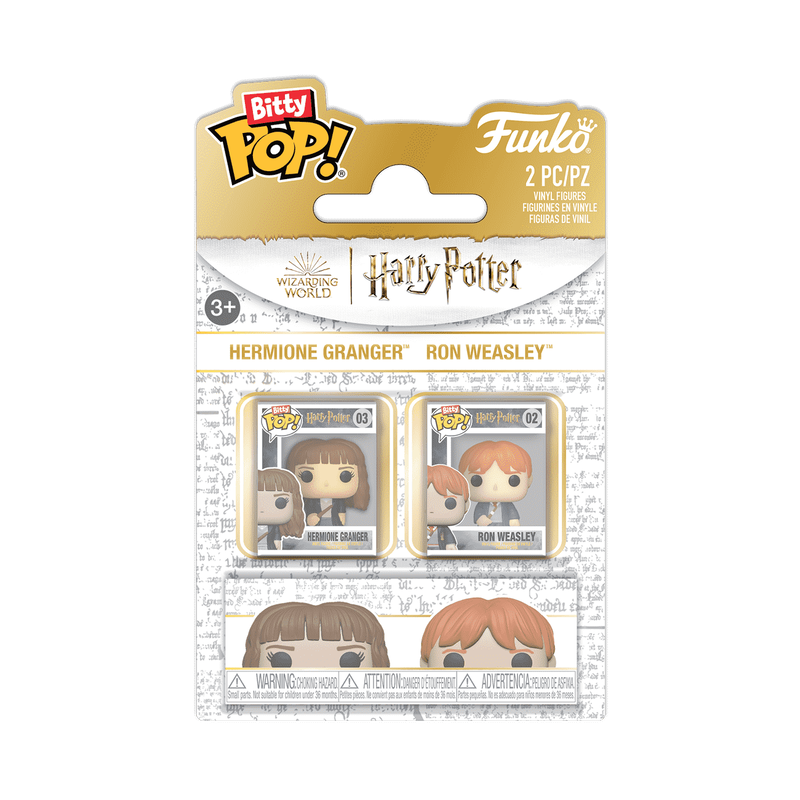 Harry Potter Bitty Pop! Hermione Granger & Ron Weasley 2-Pack