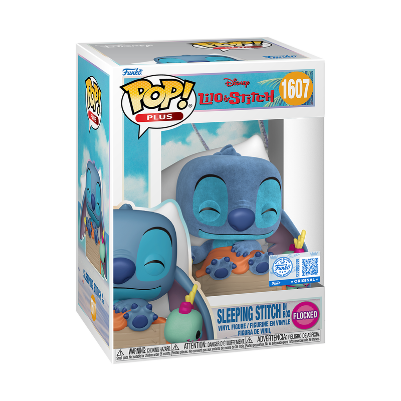 Disney Pop! Plus Sleeping Stitch in Box (Flocked)