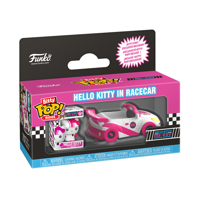 Sanrio Bitty Pop! Rides Hello Kitty in Racecar