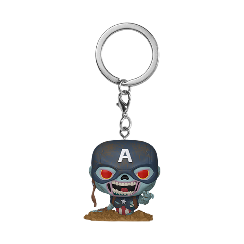Marvel Pop! Keychain Zombie Captain America