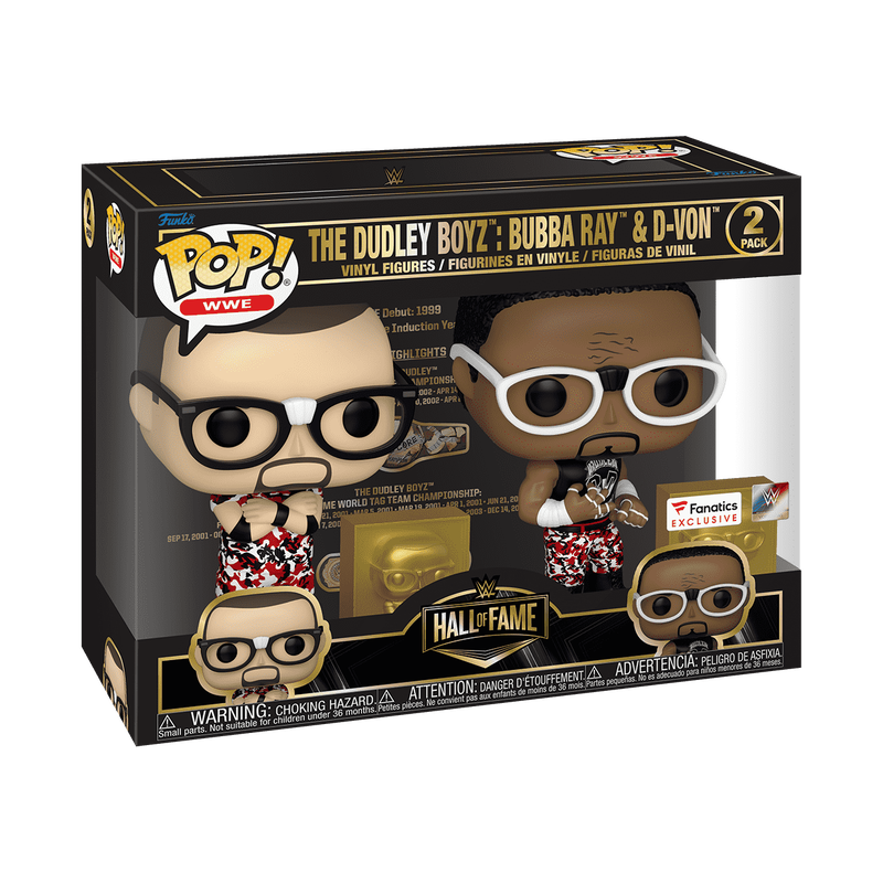 WWE Pop! & Buddy The Dudley Boyz: Bubba Ray & D-Von (2018 Hall of Fame) 2-Pack