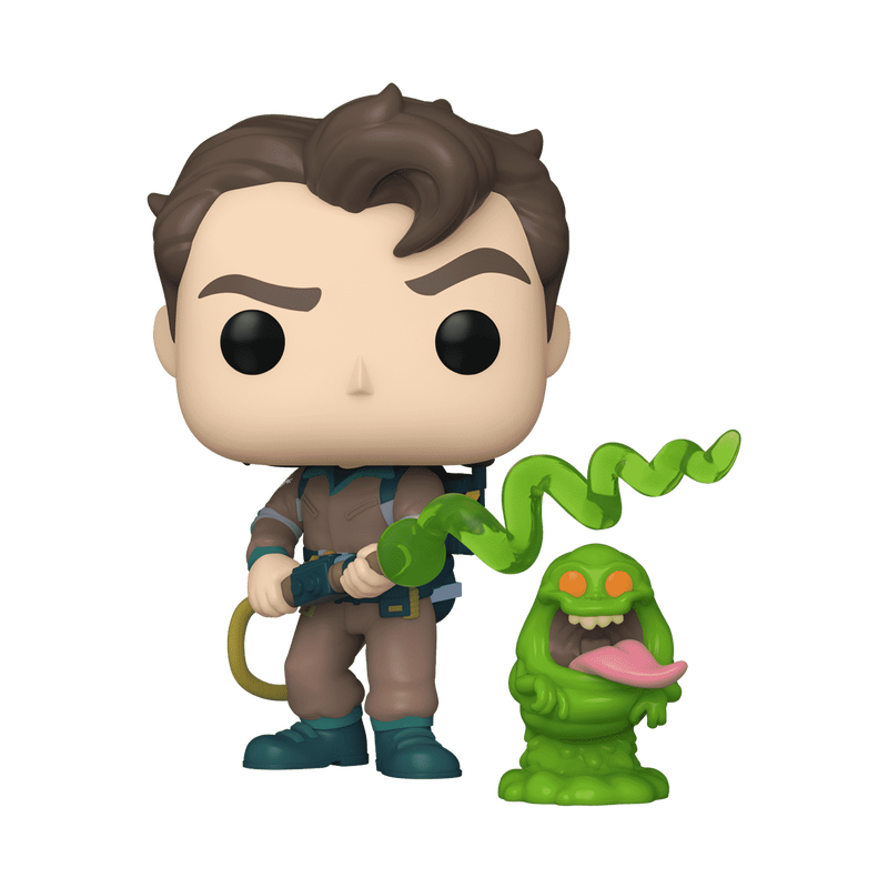 Ghostbusters Pop! & Buddy Venkman with Slimer (The Real Ghostbusters)