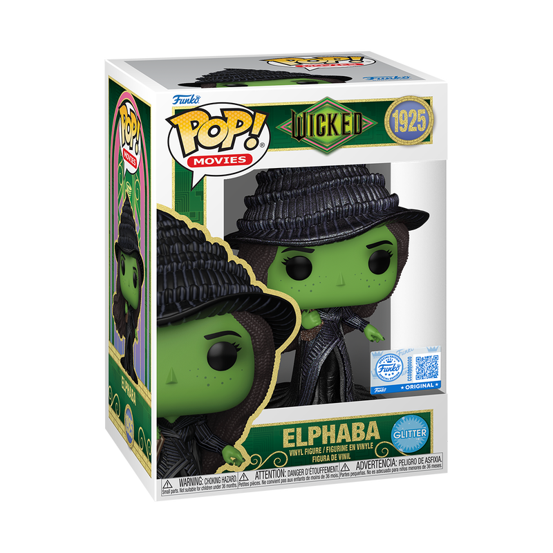 Wicked Pop! Elphaba with Grimmerie (Glitter)