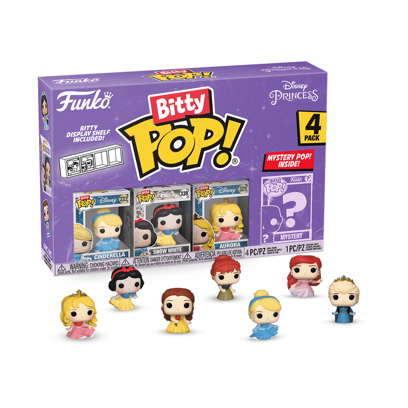 Disney Bitty Pop! Disney Princess 4-Pack Series 3