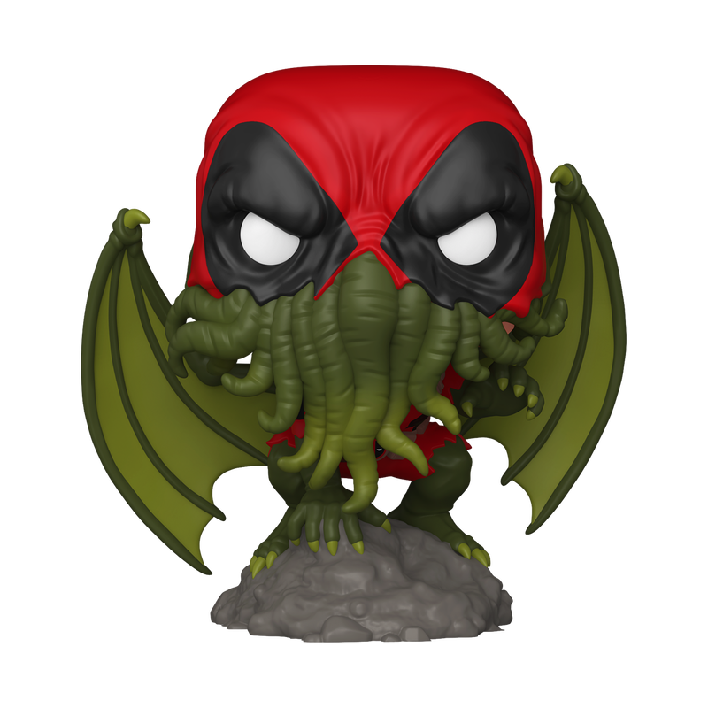 Marvel Pop! Plus Deadpool as Cthulhu (Glow) with Pop! Protector