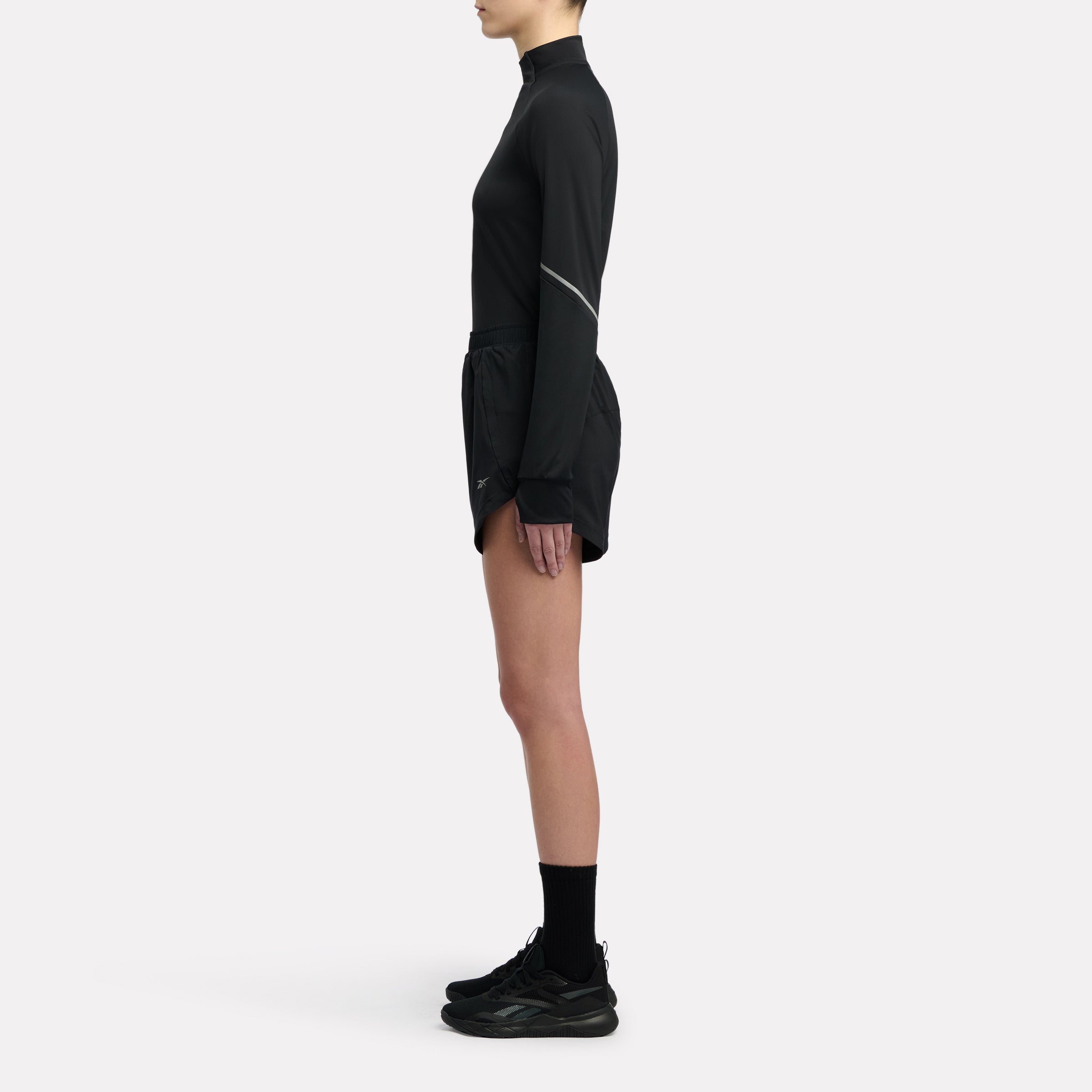 Lux Speed Interlock Mock Neck Long Sleeve