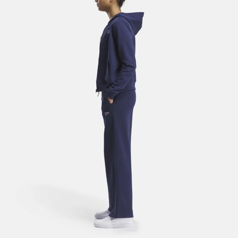 Identity Small Logo Fleece Wide Leg Pants