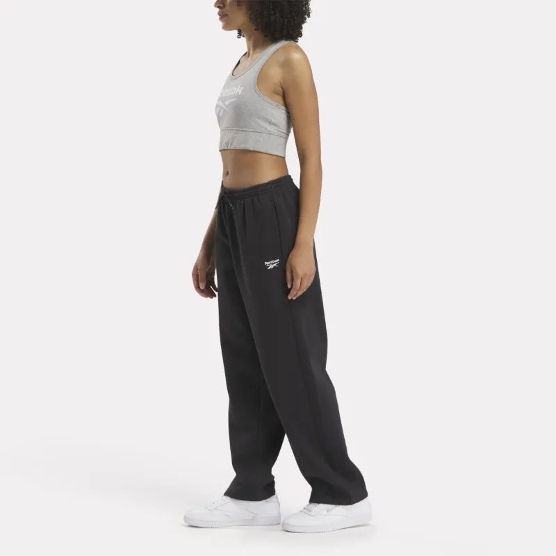 Identity Straight Leg Fleece Open Hem Pants
