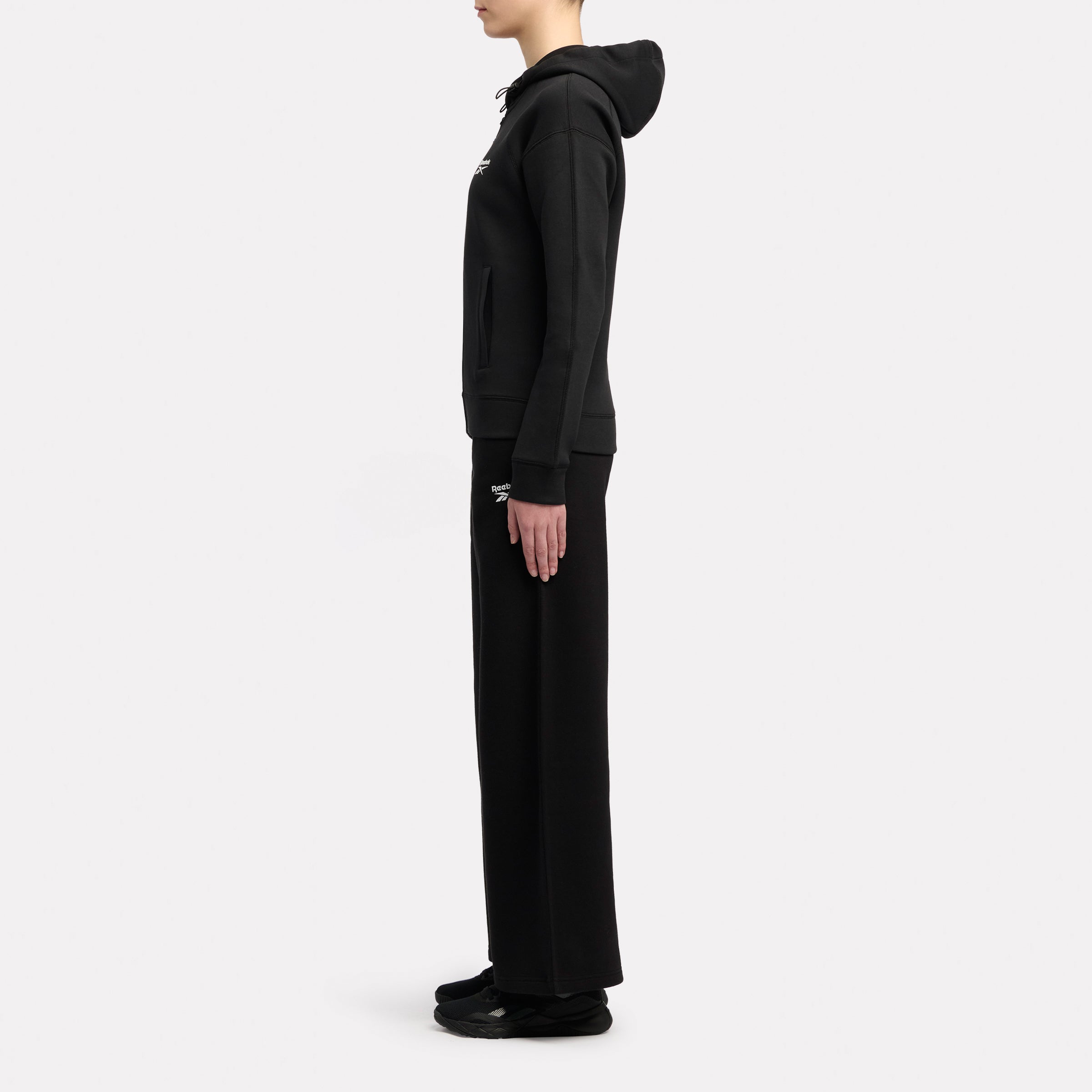 Identity Small Logo Wide Leg Fleece Pant