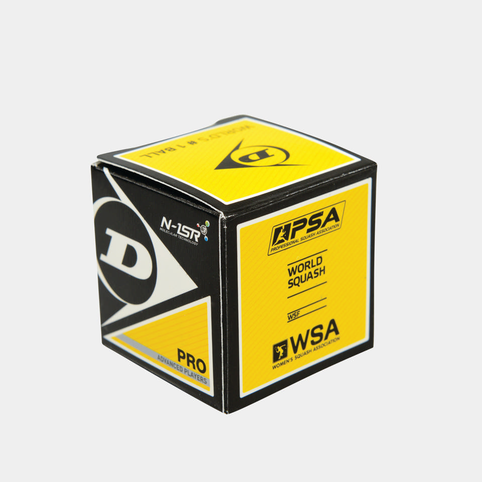 Pro Squash Ball 12pcs - double Yellow dot