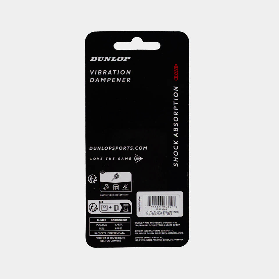 FLYING D DAMPENER RED/BLK 2PCS BLISTER