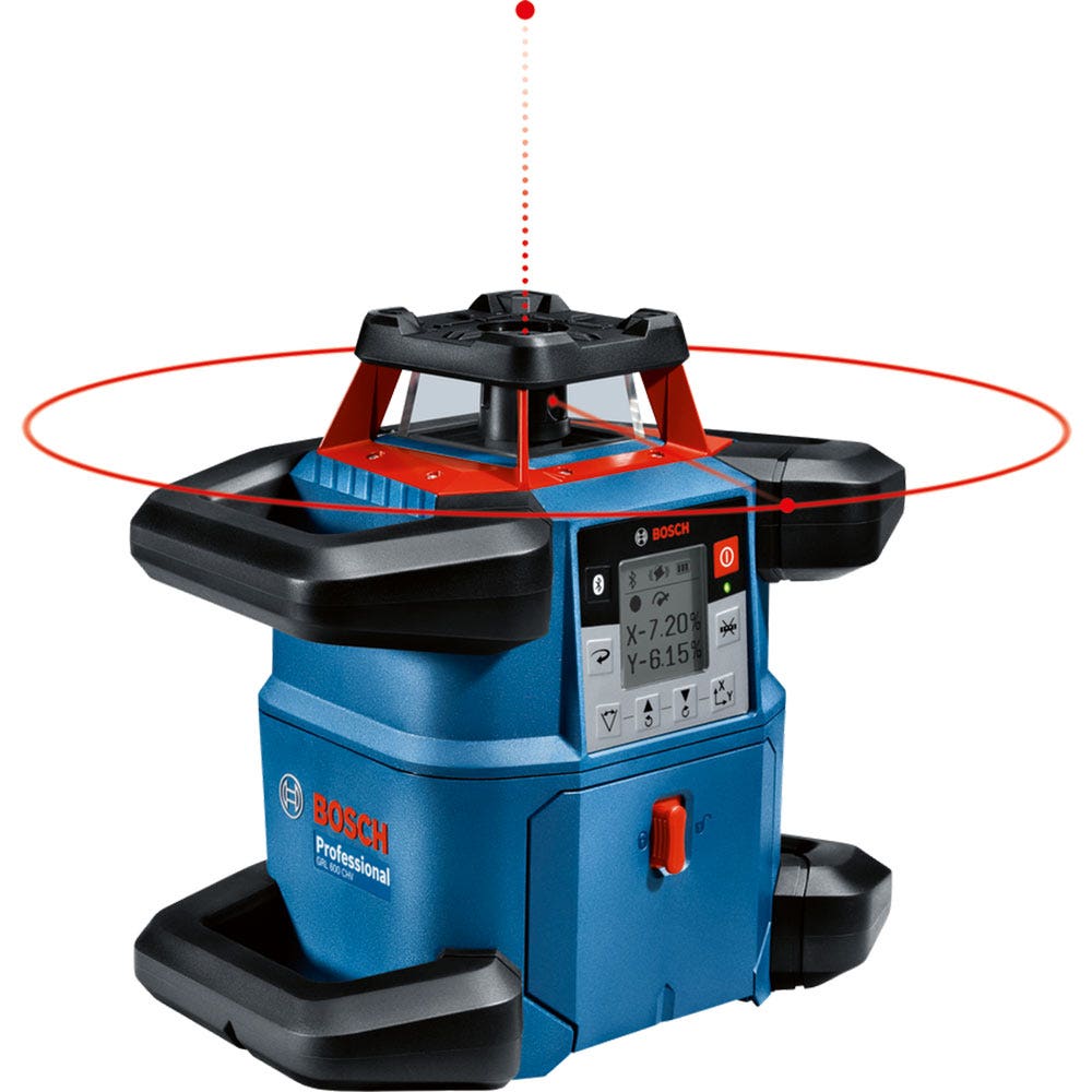 BOSCH 18V 600M Dual Grade Rotary Laser GRL600 CHV 0601061F40