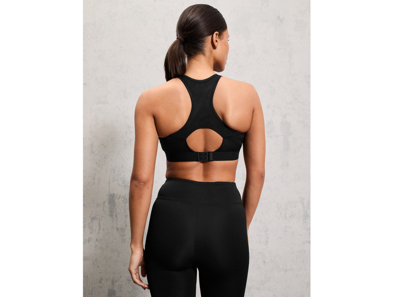 CRIVIT Damen Sportbustier, High-Level, mit Mesh-Einsätzen